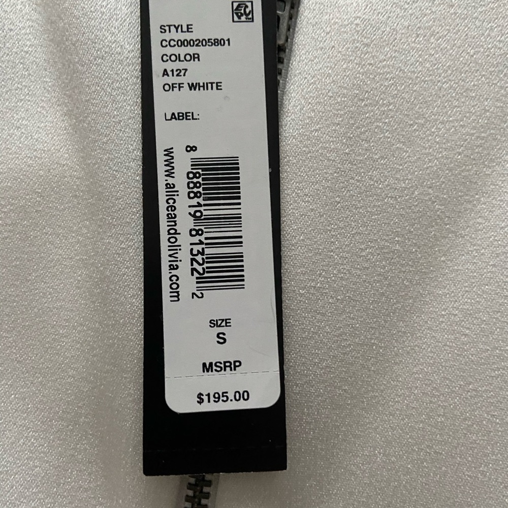 NWT Alice and Olivia Harmon Bodysuit Size S